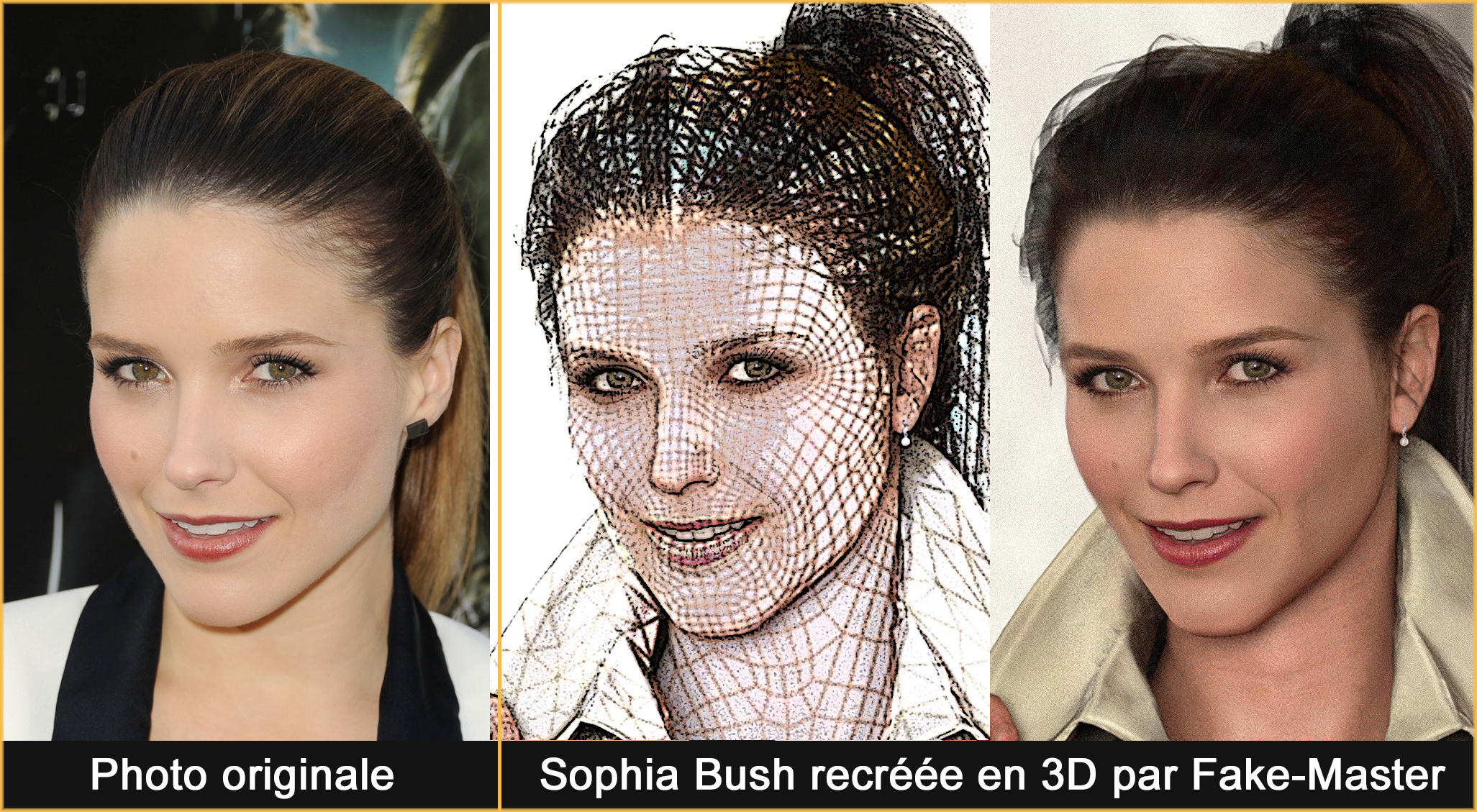 Fake-Master réalise Sophia Bush en 3D