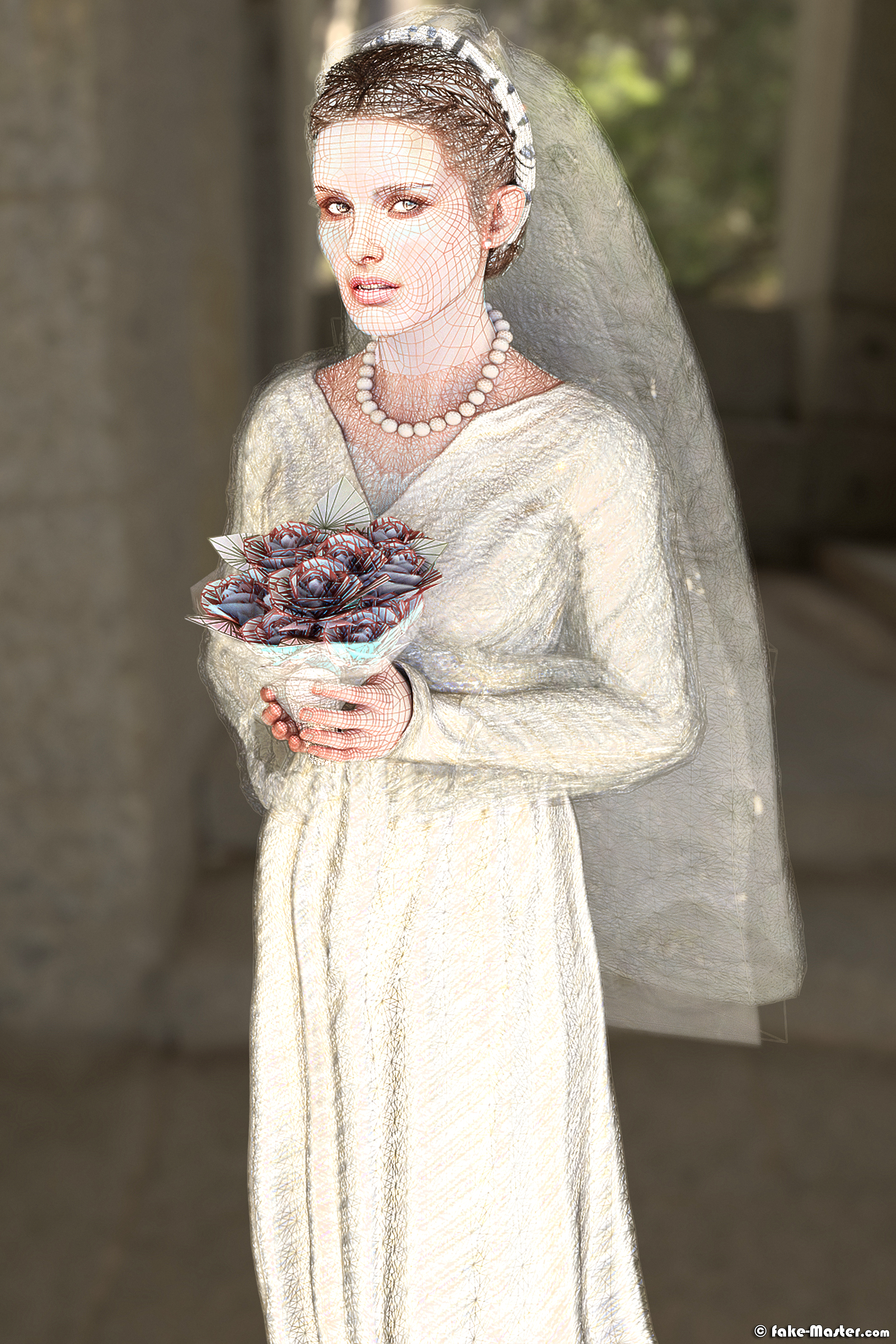 3D-mesh Wedding Natalie Portman by Fake-Master !